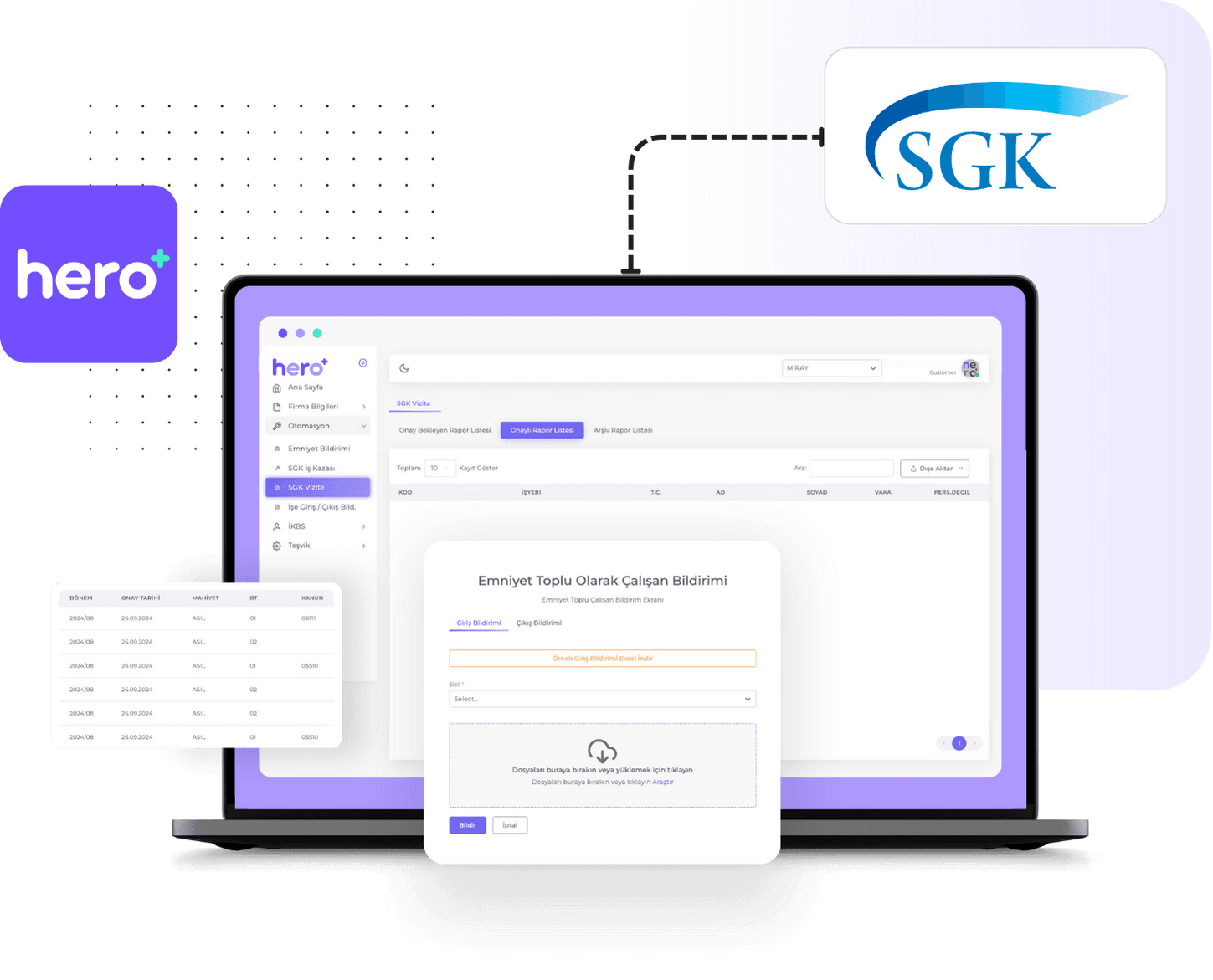 HeroCore SGK ve İŞKUR Otomasyon Yazılımı
